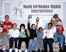 Members of the San Diego Chapter of Youth for Human Rights International